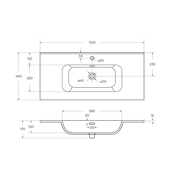 Тумба подвесная с раковиной-столешницей Cezares 100 см ECO-CER-N-1000-2C-SO-VDO-P (раковина CZR-8095-100) светло-зелёный матовый фото 4