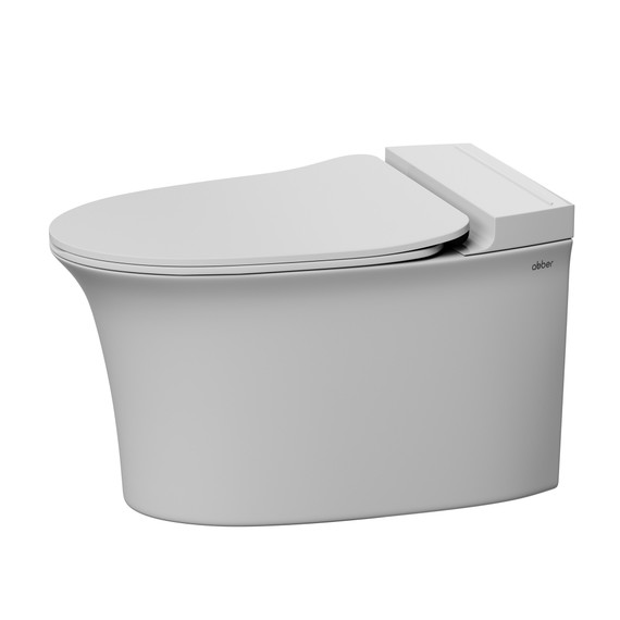 Унитаз подвесной импульсный Abber Bequem AC1124P с тонкой крышкой микролифт фото 8