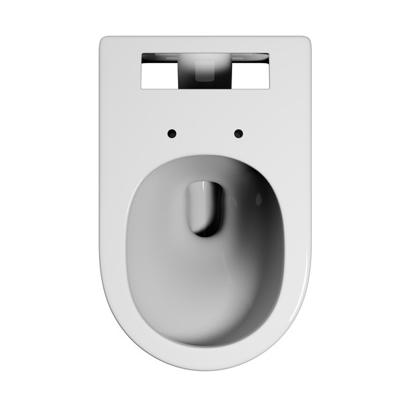 Унитаз подвесной импульсный Abber Bequem AC1126P с тонкой крышкой микролифт фото 9