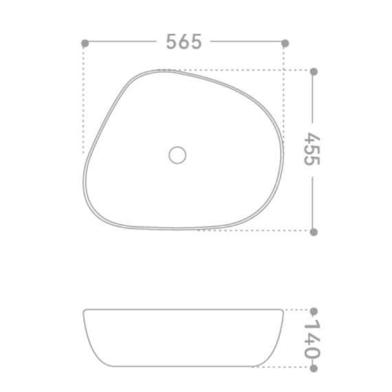 Раковина-чаша Abber Bequem 56 см AC2124 фото 5
