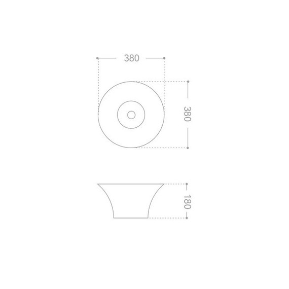 Раковина-чаша Abber Bequem 38 см AC2125 фото 6