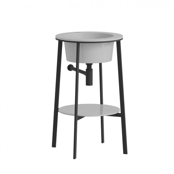 Раковина с консолью Abber Bequem 50 см AC2130 фото 2