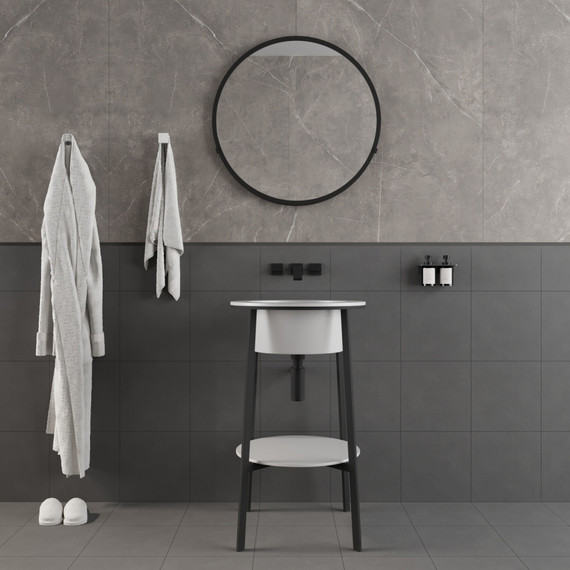 Раковина с консолью Abber Bequem 50 см AC2130 фото 5