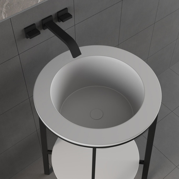 Раковина с консолью Abber Bequem 50 см AC2130 фото 6