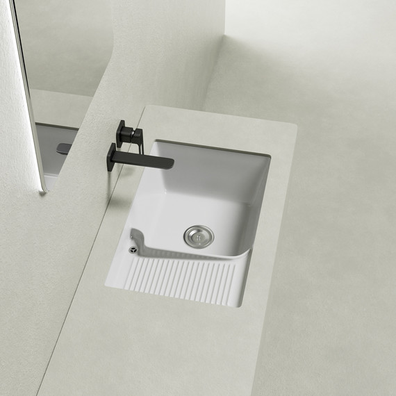 Раковина над стиральной машиной ABBER Rechteck 54 см AC2225L фото 2