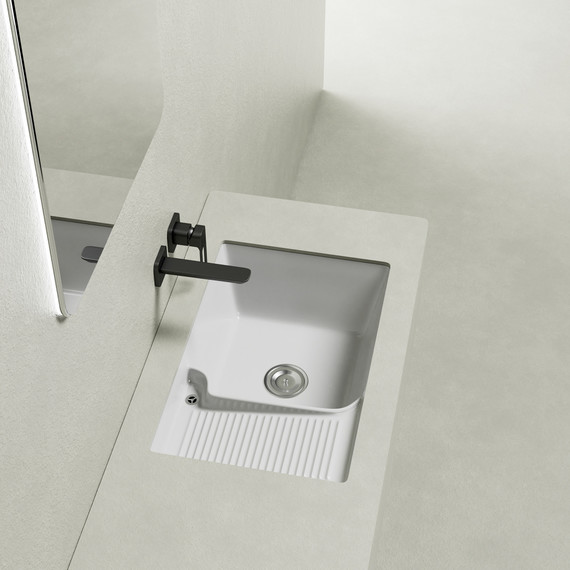 Раковина над стиральной машиной ABBER Rechteck 64 см AC2226L фото 2