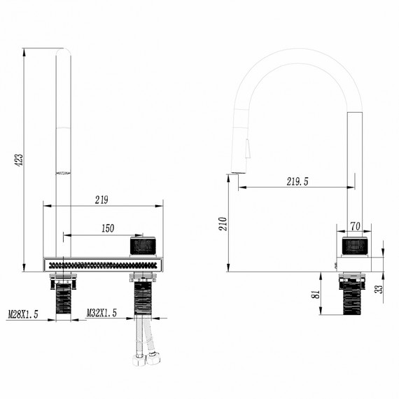 Смеситель для кухни Abber Wasser Kreis AF8114SP, сатин фото 3