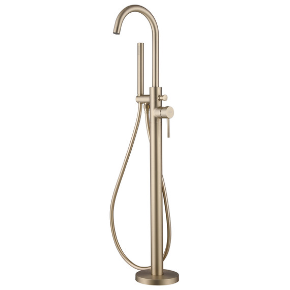 Смеситель для ванны Abber Wasser Kreis AF8115GN (со скрытой частью) золото матовое фото 