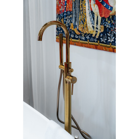 Смеситель для ванны Abber Wasser Kreis AF8115RGN (со скрытой частью) розовое золото фото 3