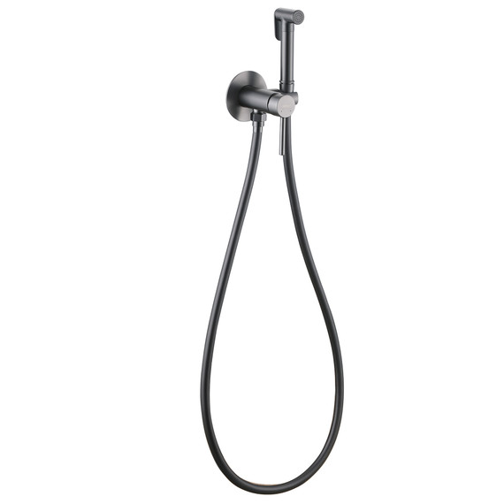 Набор для гигиенического душа Abber Wasser Kreis AF8125NG (со скрытой частью) никель фото 2