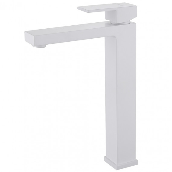 Смеситель для раковины высокий Abber Daheim AF8211W, белый матовый фото 