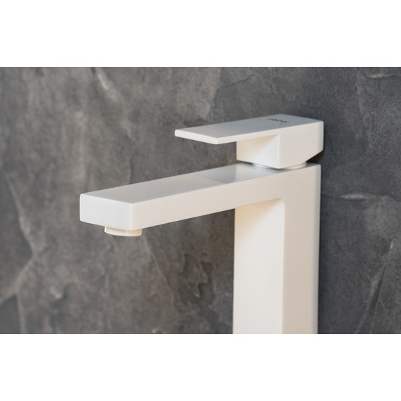 Смеситель для раковины высокий Abber Daheim AF8211W, белый матовый фото 2