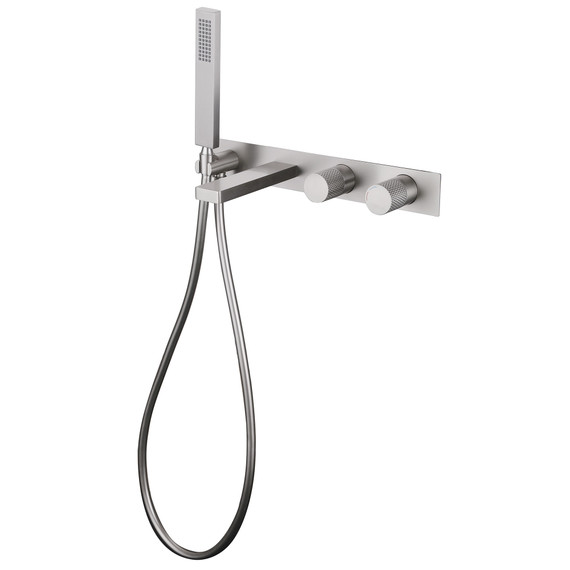 Смеситель для ванны Abber Rund AF8730SP (со скрытой частью) сатин фото 2