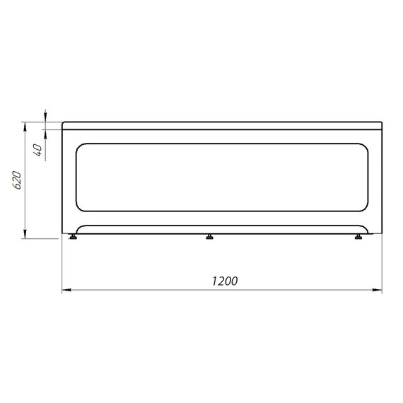 Панель фронтальная Azario Bella 120 см AV.0020120F фото 2