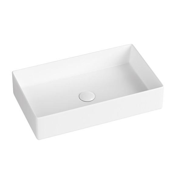 Раковина-чаша Abber Rechteck 60 см AC2220MW, белая матовая фото 