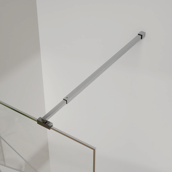 Душевая перегородка Azario Walk-in 100 см AZ-271-100-BGL-CGP (стекло 8 мм) золото брашированное/узор фото 6