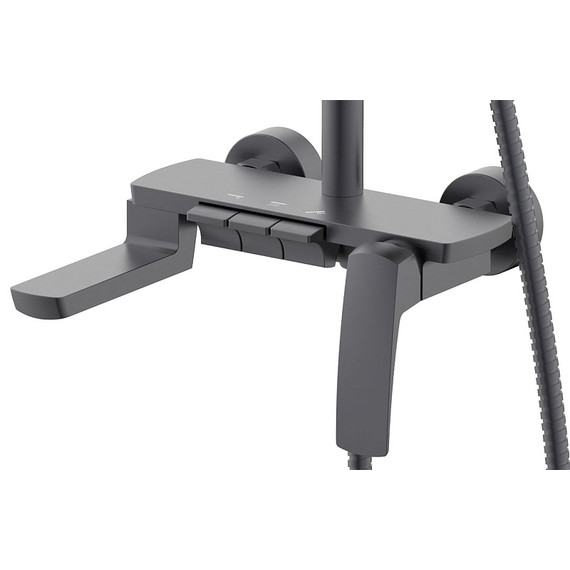 Душевая стойка Azario Conda AZ-K2311GR, графит фото 3