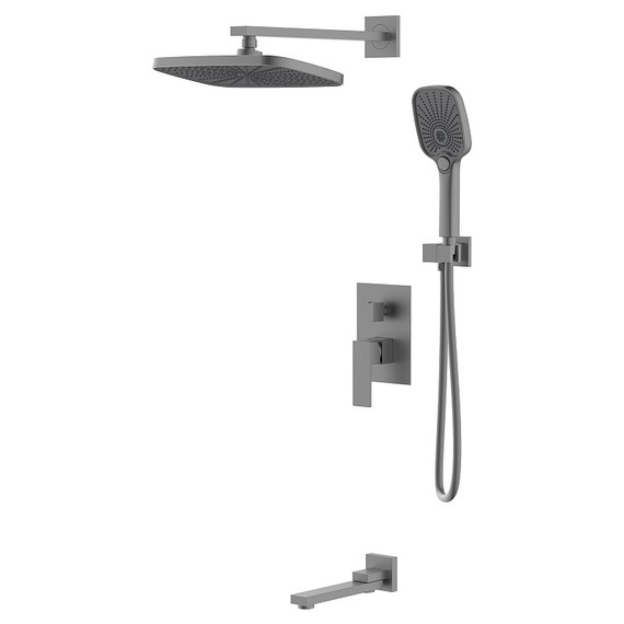 Душевая система для ванны Azario Reusa AZ-K7367GR, графит фото 