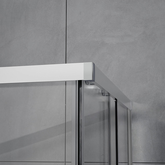 Душевое ограждение Azario VIENNA 100х100 см AZ-R36-100-CH-CL, хром/прозрачное фото 6