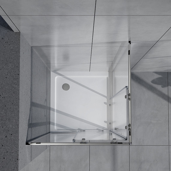 Душевое ограждение Azario VIENNA 90х90 см AZ-R36-90-CH-CL, хром/прозрачное фото 2