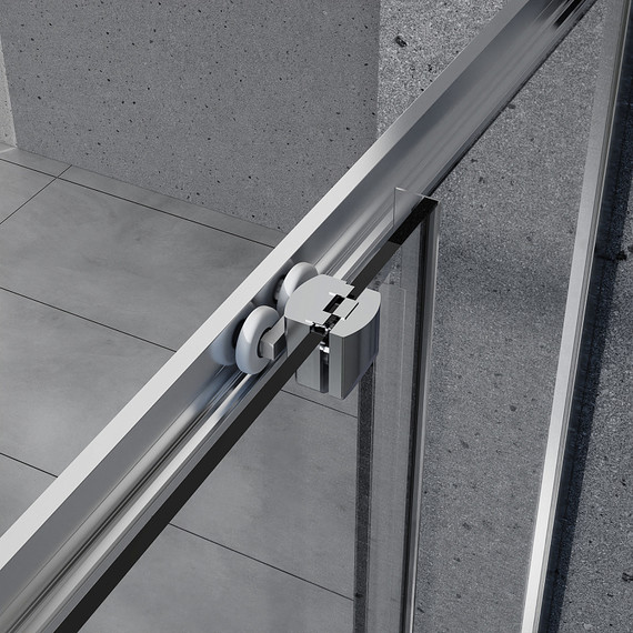 Душевое ограждение Azario VIENNA 90х90 см AZ-R36-90-CH-CL, хром/прозрачное фото 5