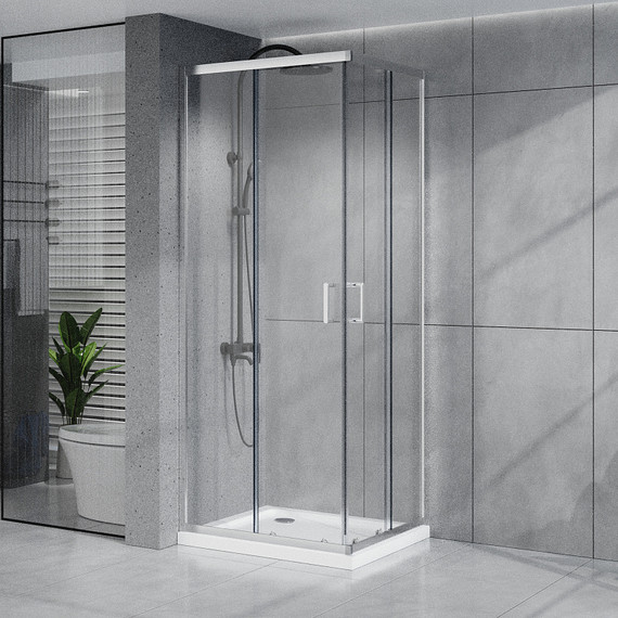 Душевое ограждение Azario VIENNA 90х90 см AZ-R36-90-CH-CL, хром/прозрачное фото 7