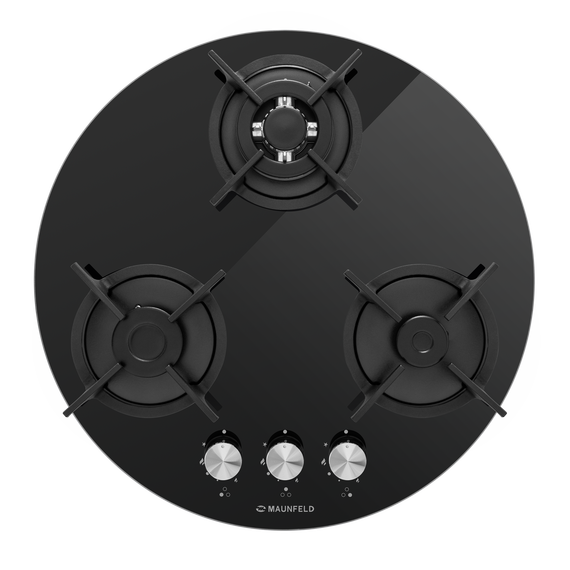 Газовая варочная поверхность Maunfeld EGHG.43.23CB/G (чёрное стекло) фото 