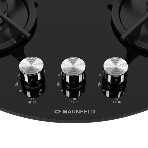 Газовая варочная поверхность Maunfeld EGHG.43.23CB/G (чёрное стекло) фото 6