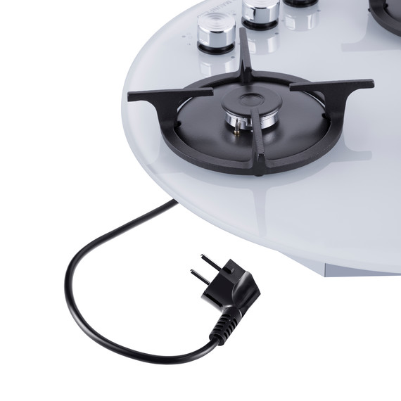 Газовая варочная поверхность Maunfeld EGHG.43.23CW/G (белое стекло) фото 10