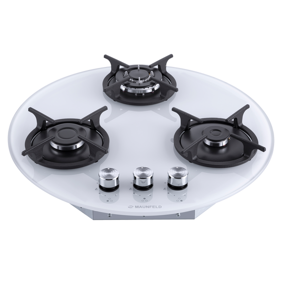 Газовая варочная поверхность Maunfeld EGHG.43.23CW/G (белое стекло) фото 6