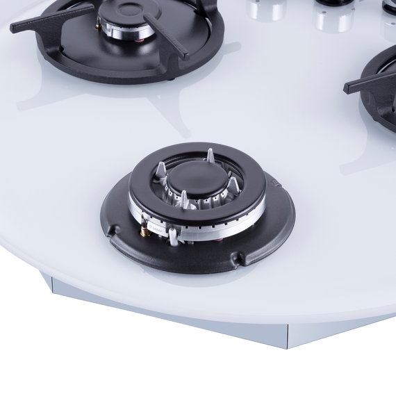 Газовая варочная поверхность Maunfeld EGHG.43.23CW/G (белое стекло) фото 2