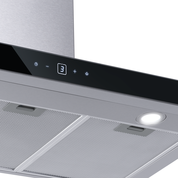 Вытяжка Maunfeld Breeze 90 Inox (чёрное стекло) фото 5