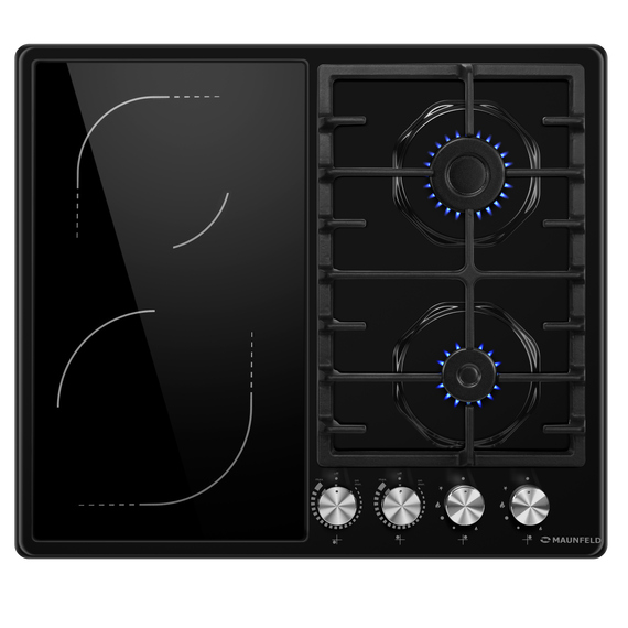 Комбинированная варочная панель Maunfeld EEHE.642VC.3CB/KG фото 