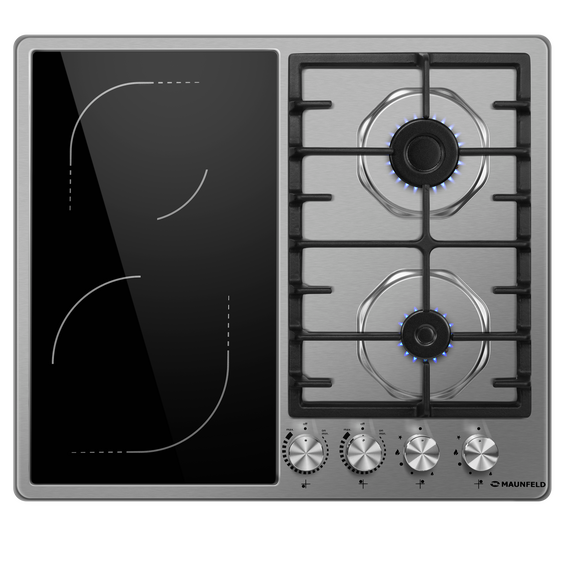 Комбинированная варочная панель Maunfeld EEHS.642VC.3CS/KG фото 