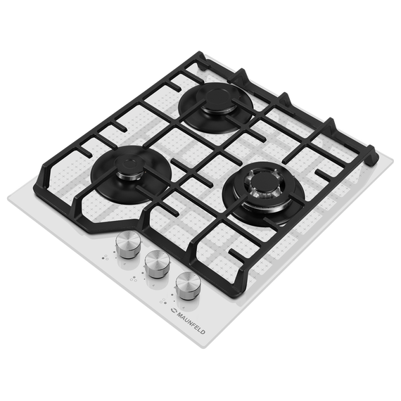 Газовая варочная поверхность Maunfeld EGHG.43.73CW/G (белое стекло) фото 12