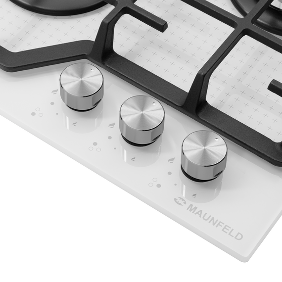 Газовая варочная поверхность Maunfeld EGHG.43.73CW/G (белое стекло) фото 11