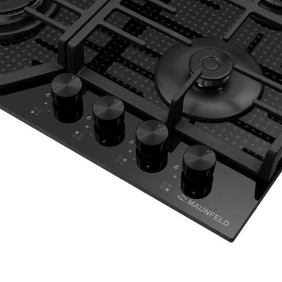 Газовая варочная поверхность Maunfeld EGHG.64.73CB2/G (чёрное стекло) фото 5