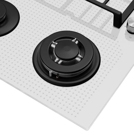 Газовая варочная поверхность Maunfeld EGHG.64.73CW/G (белое стекло) фото 3