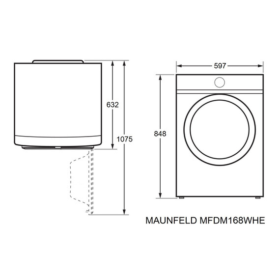Сушильная машина Maunfeld MFDM168WHE фото 18