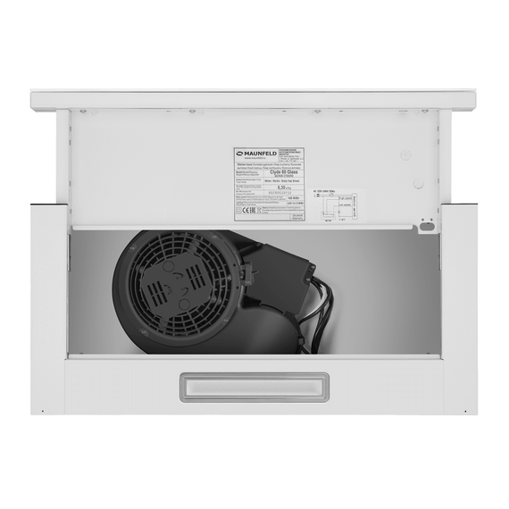 Вытяжка Maunfeld Clyde 50 Glass White (белое стекло) фото 6