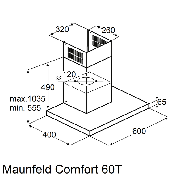 Вытяжка Maunfeld Comfort 60 T black фото 10