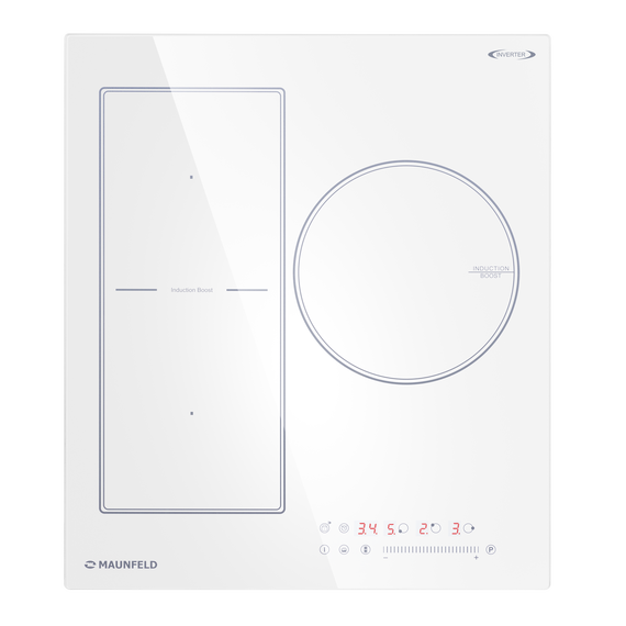 Индукционная варочная поверхность Maunfeld CVI453SBWH Inverter фото 