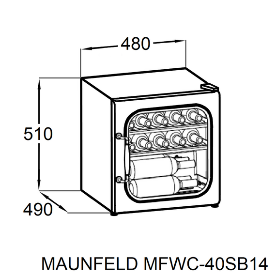Винный шкаф Maunfeld MFWC-40SCH14 фото 7