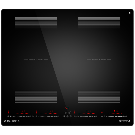 Индукционная варочная поверхность Maunfeld CVI594SF2WHD Inverter фото 