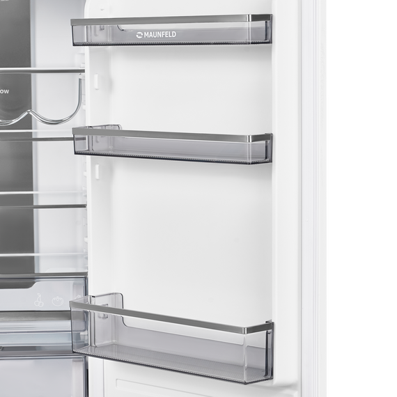 Встраиваемый двухкамерный холодильник Maunfeld MBF17754NFWHGR LUX Inverter фото 11