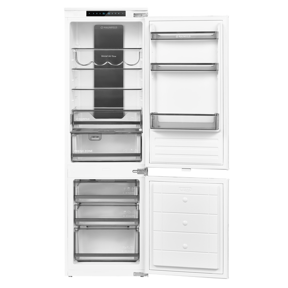 Встраиваемый двухкамерный холодильник Maunfeld MBF17754NFWHGR LUX Inverter фото 17