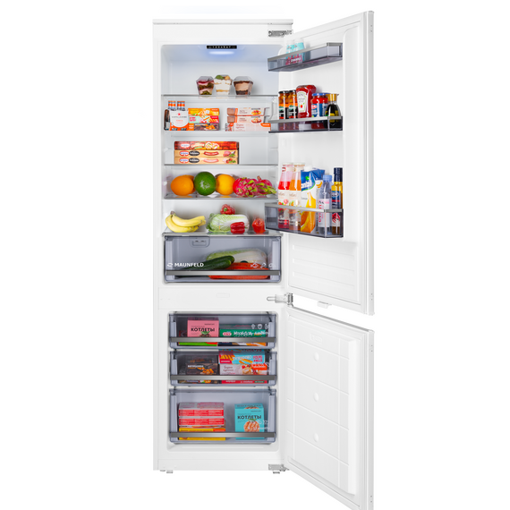 Встраиваемый двухкамерный холодильник Maunfeld MBF177SWGR Inverter фото 9