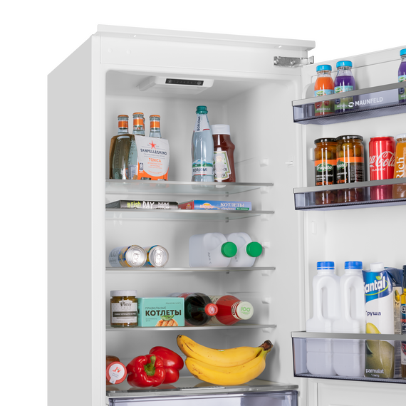 Встраиваемый двухкамерный холодильник Maunfeld MBF177SWGR Inverter фото 3