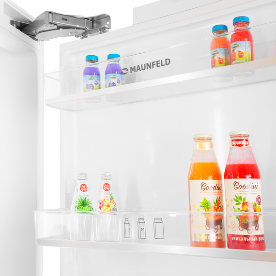 Встраиваемый двухкамерный холодильник Maunfeld MBF212NFW1 Inverter фото 5