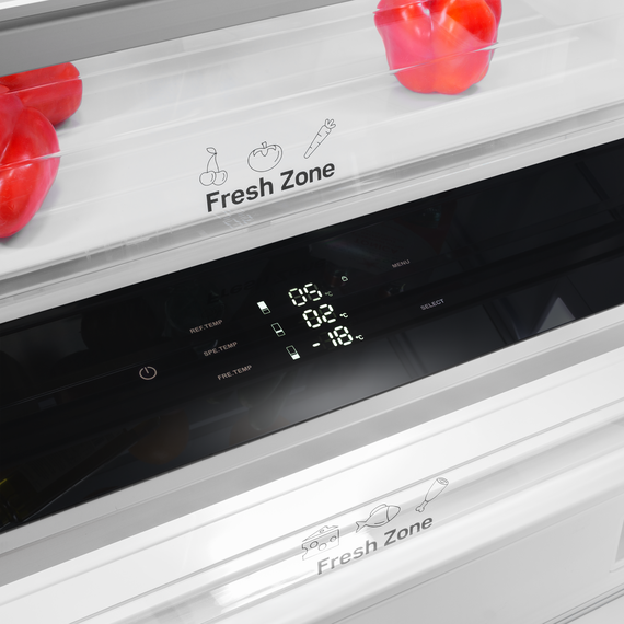 Встраиваемый двухкамерный холодильник Maunfeld MBF212NFW1 Inverter фото 10